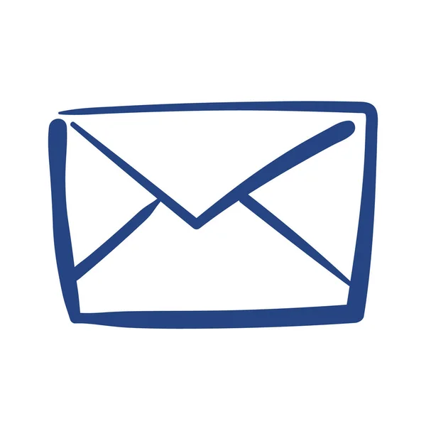 Zarf e- postasız biçim simgesi — Stok Vektör