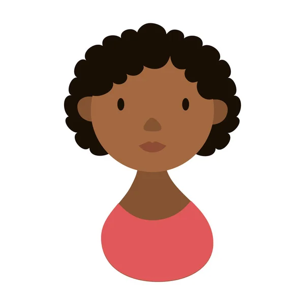 Afro mujer carácter nacional hispano herencia plana estilo icono — Vector de stock