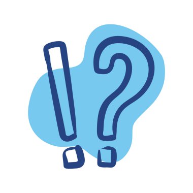 Sor ve uyarı işareti satır biçimi simgesi