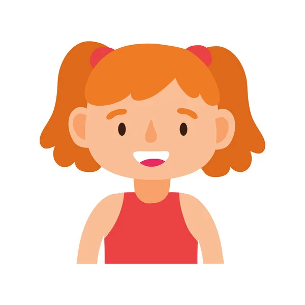 Klein student meisje avatar karakter — Stockvector
