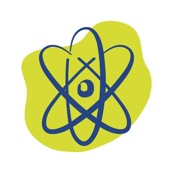 Icono de estilo de línea de molécula atómica — Vector de stock