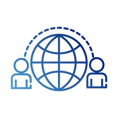 Tarayıcı eşzamanlı gradyan biçim simgesine sahip takım çalışanları