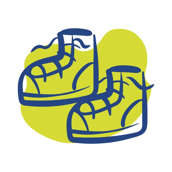 Ikona ve stylu tenisových bot — Stockový vektor