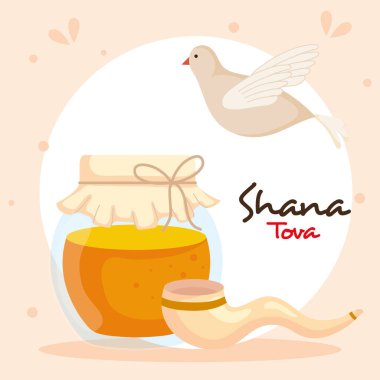 Rosh hashanah kutlaması, Yahudi yeni yılı, ballı ve süslemeli