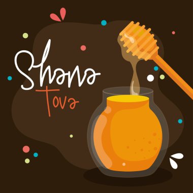 Rosh hashanah kutlaması, Yahudi yeni yılı, ballı.