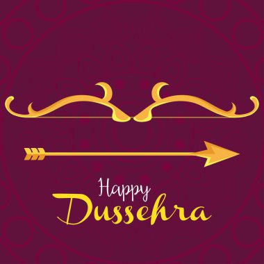 Altın oklu mutlu dussehra festivali