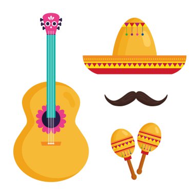 Geleneksel simgeler oluşturun, bağımsızlık kutlamaları Meksika