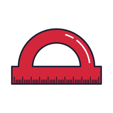 Çıkartma cetveli, satır ve doldurma biçim simgesi