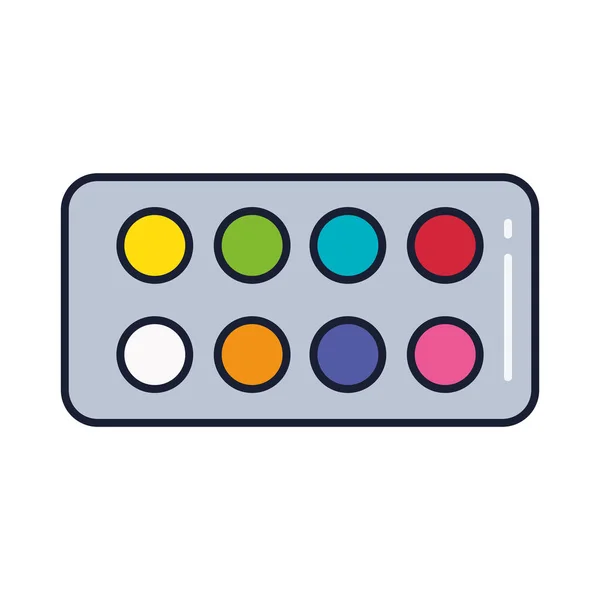 Malovat paletu, čáru a ikonu stylu výplně — Stockový vektor