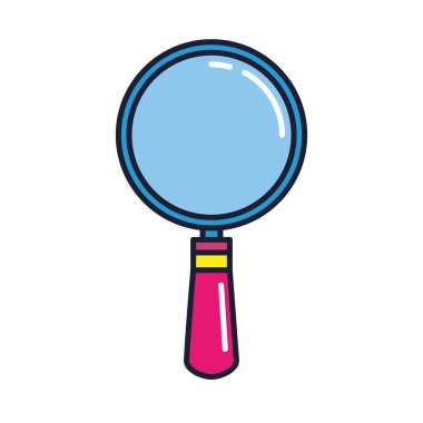 Büyüteç, silindir işareti, çizgi ve doldurma biçimi simgesi