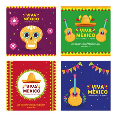 Pankartlar, Viva Mexico, Bağımsızlık Günü, 16 Eylül 'de dekorasyonla