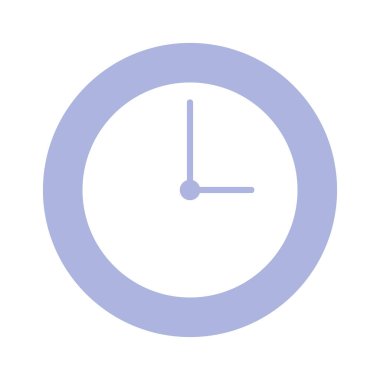 İzolasyon saat ikon vektör tasarımı