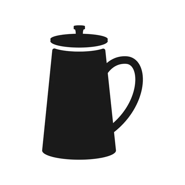 分离出来的咖啡壶病媒设计 — 图库矢量图片