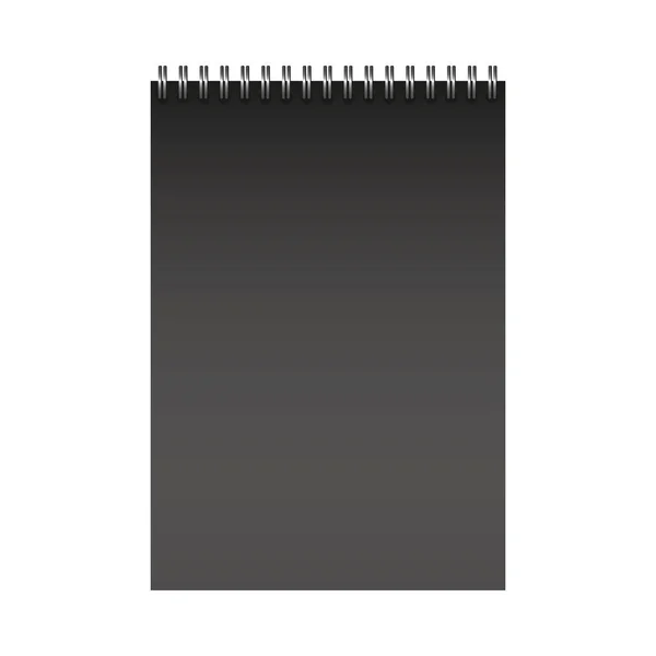 Isolierte Notebook-Attrappe im Vektordesign — Stockvektor