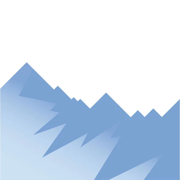 Azul montañas paisaje vector diseño — Archivo Imágenes Vectoriales