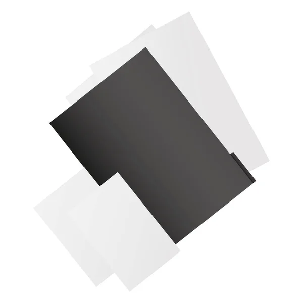 Conception de vecteur de fichier de maquette isolé — Image vectorielle