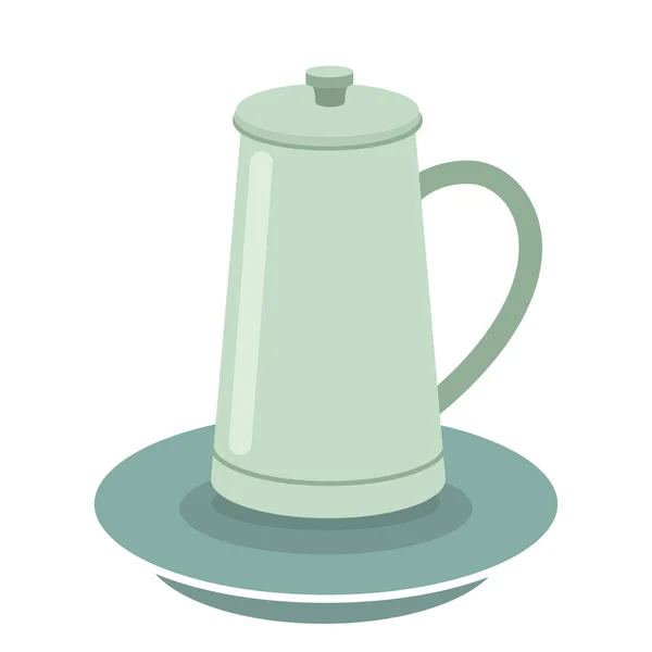 Geïsoleerde koffiepot vector ontwerp — Stockvector