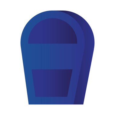 İzole edilmiş mezar simgesi vektör tasarımı