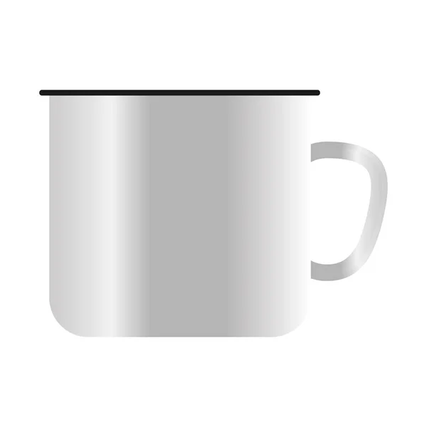Izolovaný mokup hrnek na kávu vektor design — Stockový vektor
