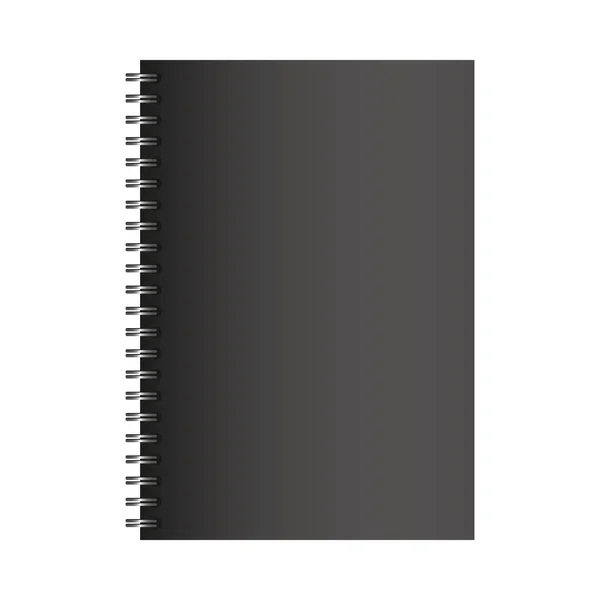 Elszigetelt mockup notebook vektor kialakítása — Stock Vector