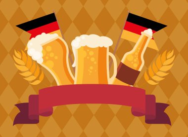 Ekim Festivali bira şişesi ve gözlük tasarımı