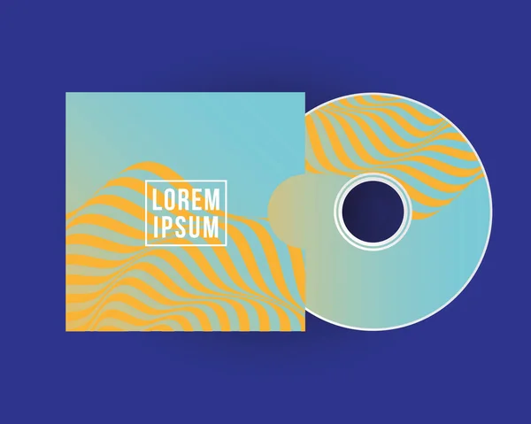 Mockup cd with box vector design — Stock Vector