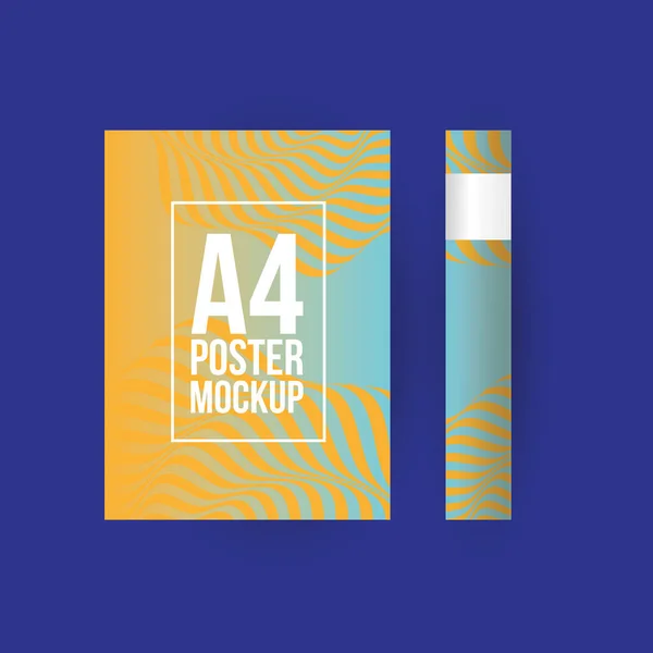 A4 poster model vektör tasarımı — Stok Vektör