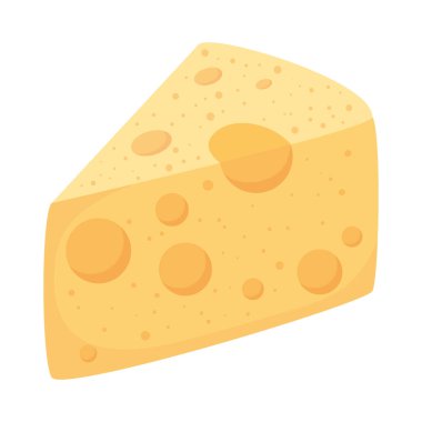 Peynir dilimleri, beyaz arka planda.