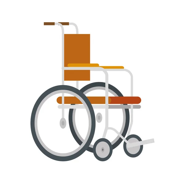 Fauteuil roulant pour personne handicapée, sur fond blanc — Image vectorielle