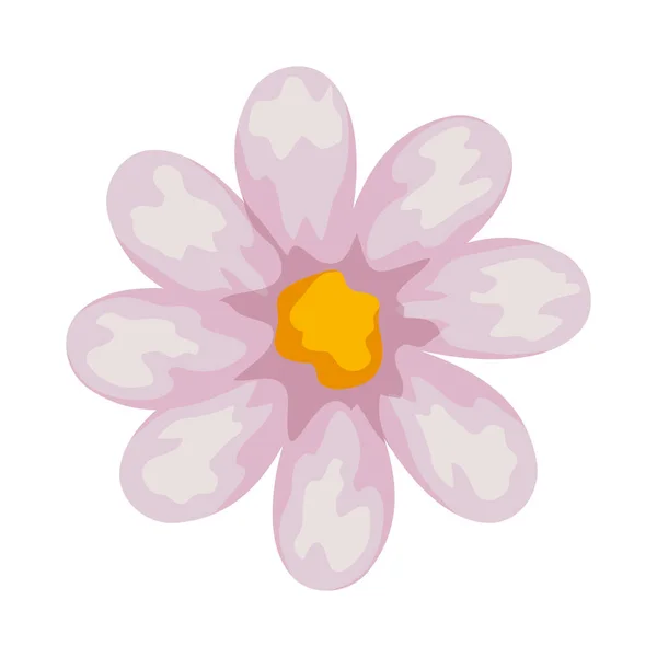 Roztomilý květinový ikona, na bílém pozadí — Stockový vektor