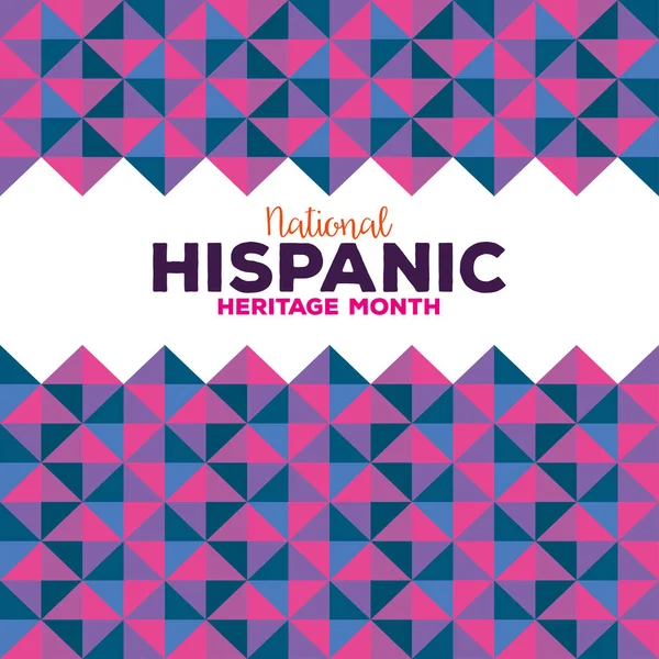 Fond, hispanique et latino-américaine culture, patrimoine mois national hispanique — Image vectorielle