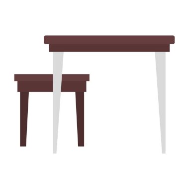 ev tablosu sandalye vektör tasarımı