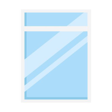 İzole edilmiş pencere simgesi vektör tasarımı