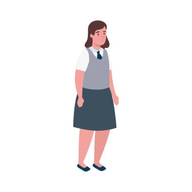 Lisedeki kız çocuk çizgi filmi.