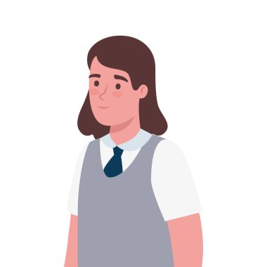 Lisedeki kız çocuk çizgi filmi.