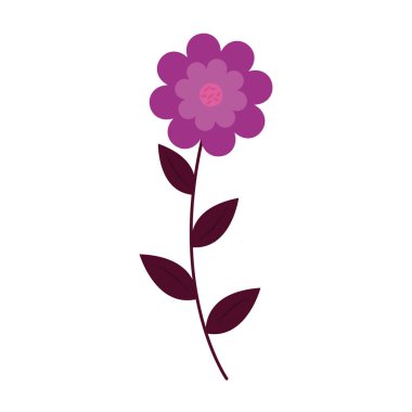 İzole çiçek ikonu vektör tasarımı