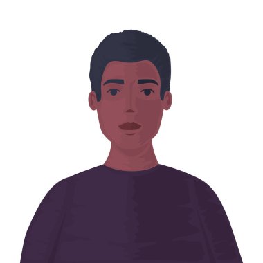 siyah adam çizgi film vektör tasarımı