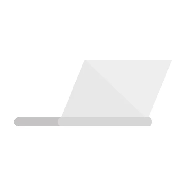 Digitális fehér laptop vektor tervezés — Stock Vector