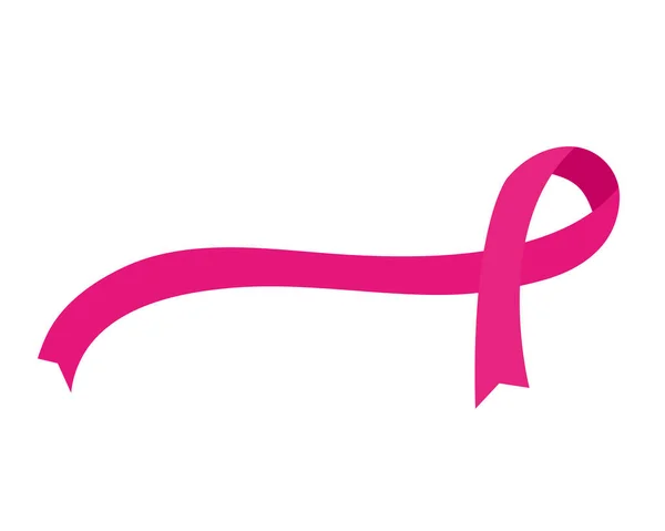 Göğüs kanseri farkındalığı pembe kurdele vektör tasarımı — Stok Vektör