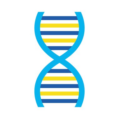 down sendromu DNA düz biçim vektör tasarımı