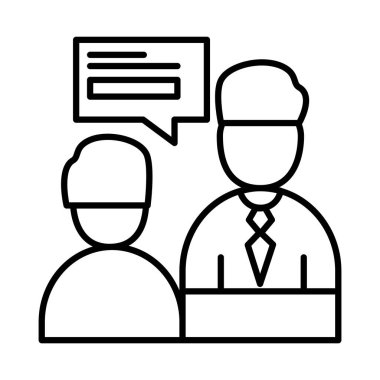 Kabarcık çizgisi biçim vektör tasarımlı iş arkadaşları