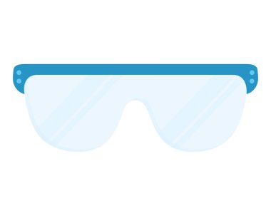 laboratuvar gözlüğü ikon vektör tasarımı