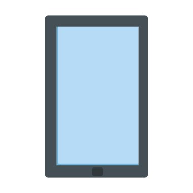 İzole edilmiş siyah akıllı telefon vektör tasarımı