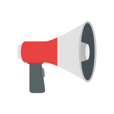 İzole edilmiş megafon ikon vektör tasarımı