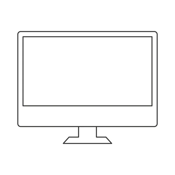 Design de vetor de computador digital isolado — Vetor de Stock