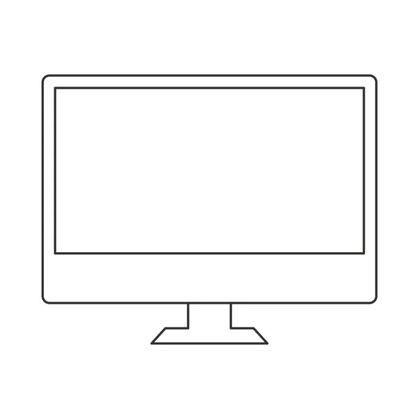 Conception de vecteur d'ordinateur numérique isolé — Image vectorielle