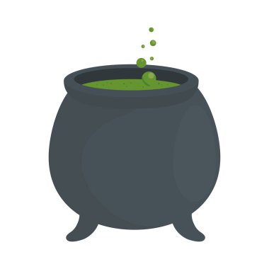 Cadılar Bayramı cadı kasesi vektör tasarımı