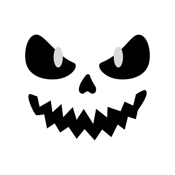 Halloween dibujo animado cara vector diseño — Vector de stock