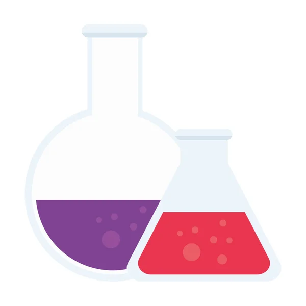 Laboratoriumkolven pictogrammen vectorontwerp — Stockvector