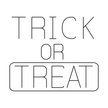 Cadılar Bayramı vektör tasarımı şaka mı şeker mi